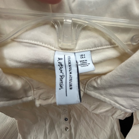 & Other Stories Button Up Blouse cropped knit - Picture 5 of 7